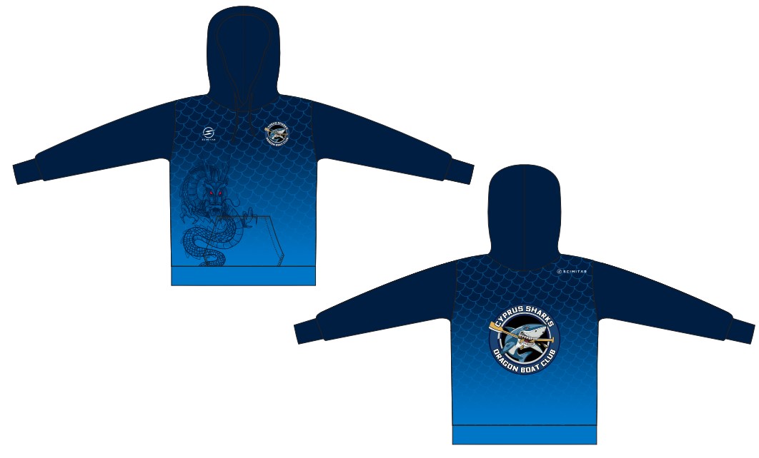 Blue Hoodie from Dragon Boat Team Sharks