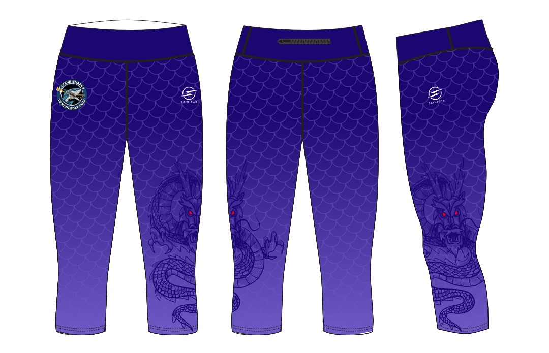 Purple Leggings from Dragon Boat Team Sharks