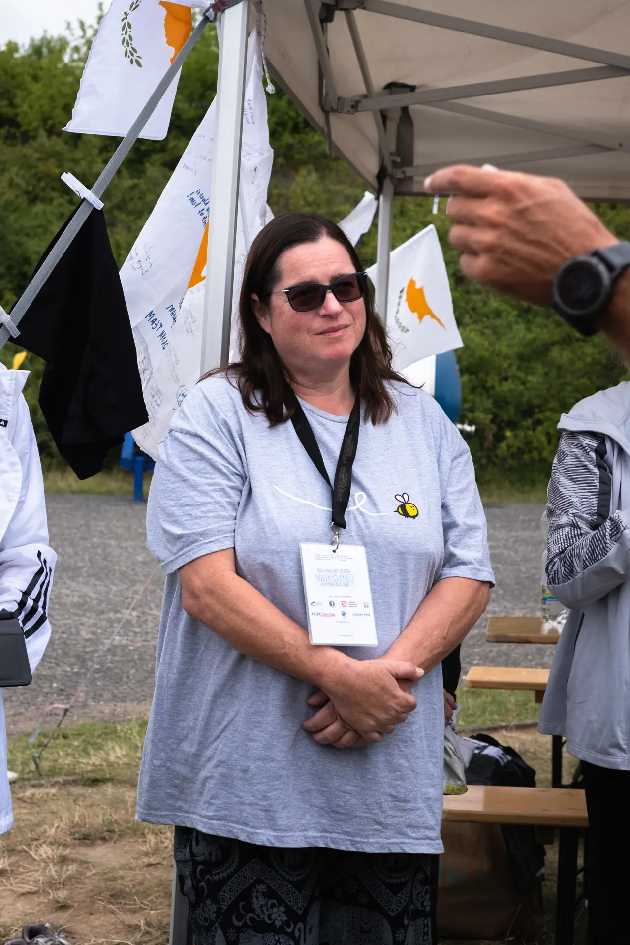 dragon boat cyprus national team female paddler listening