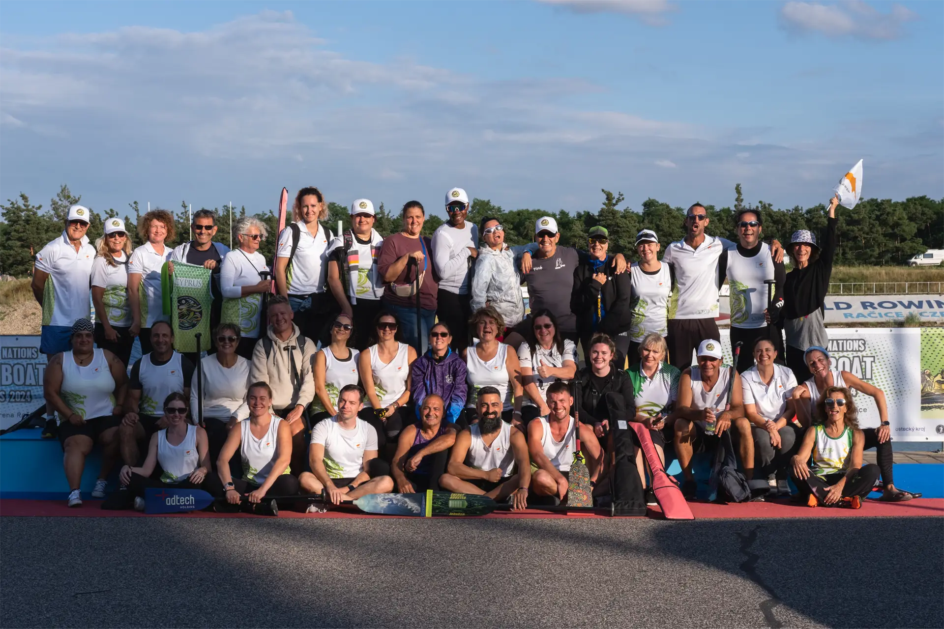 dragon boat cyprus national team group picture