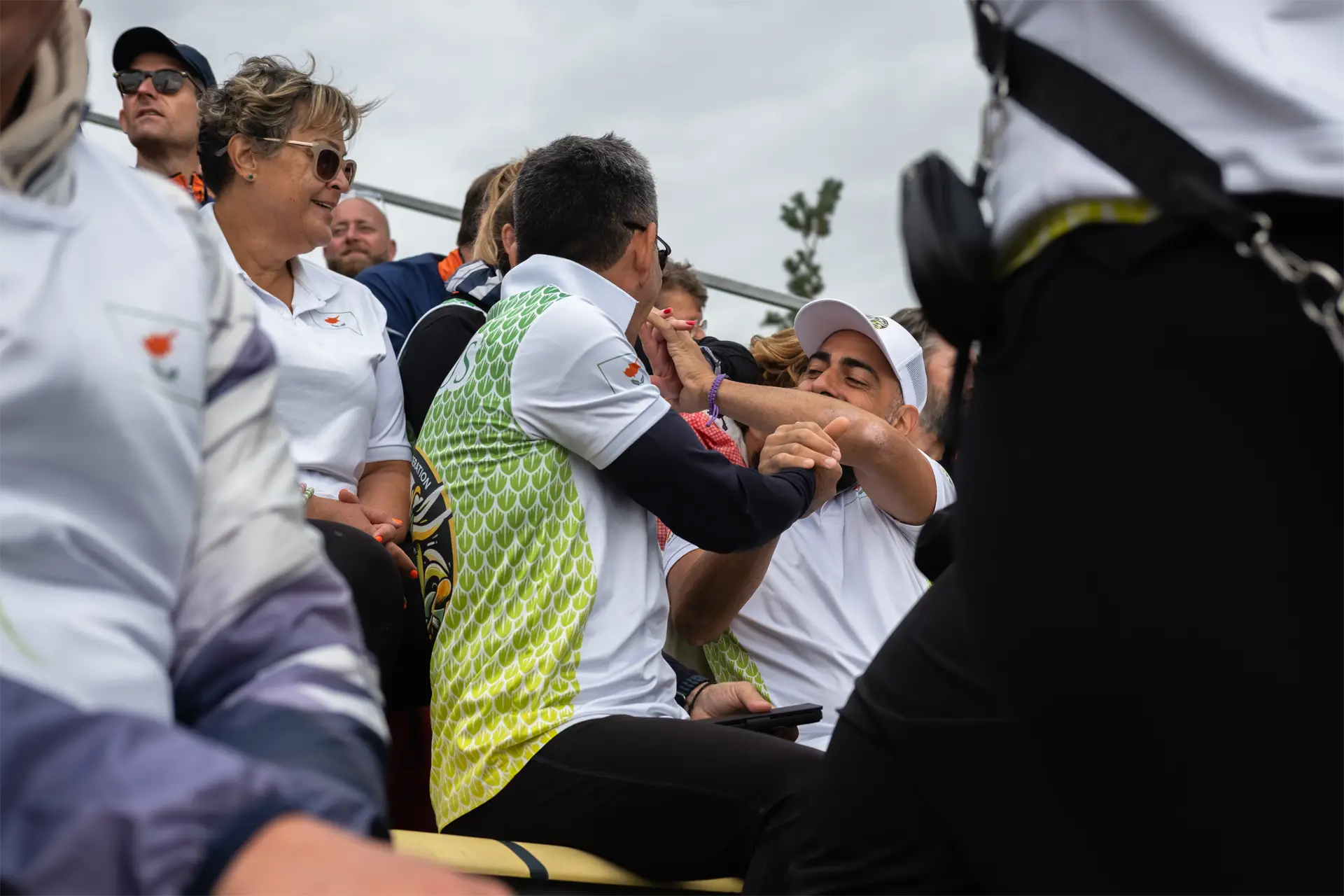 dragon boat cyprus national team paddlers sharing love