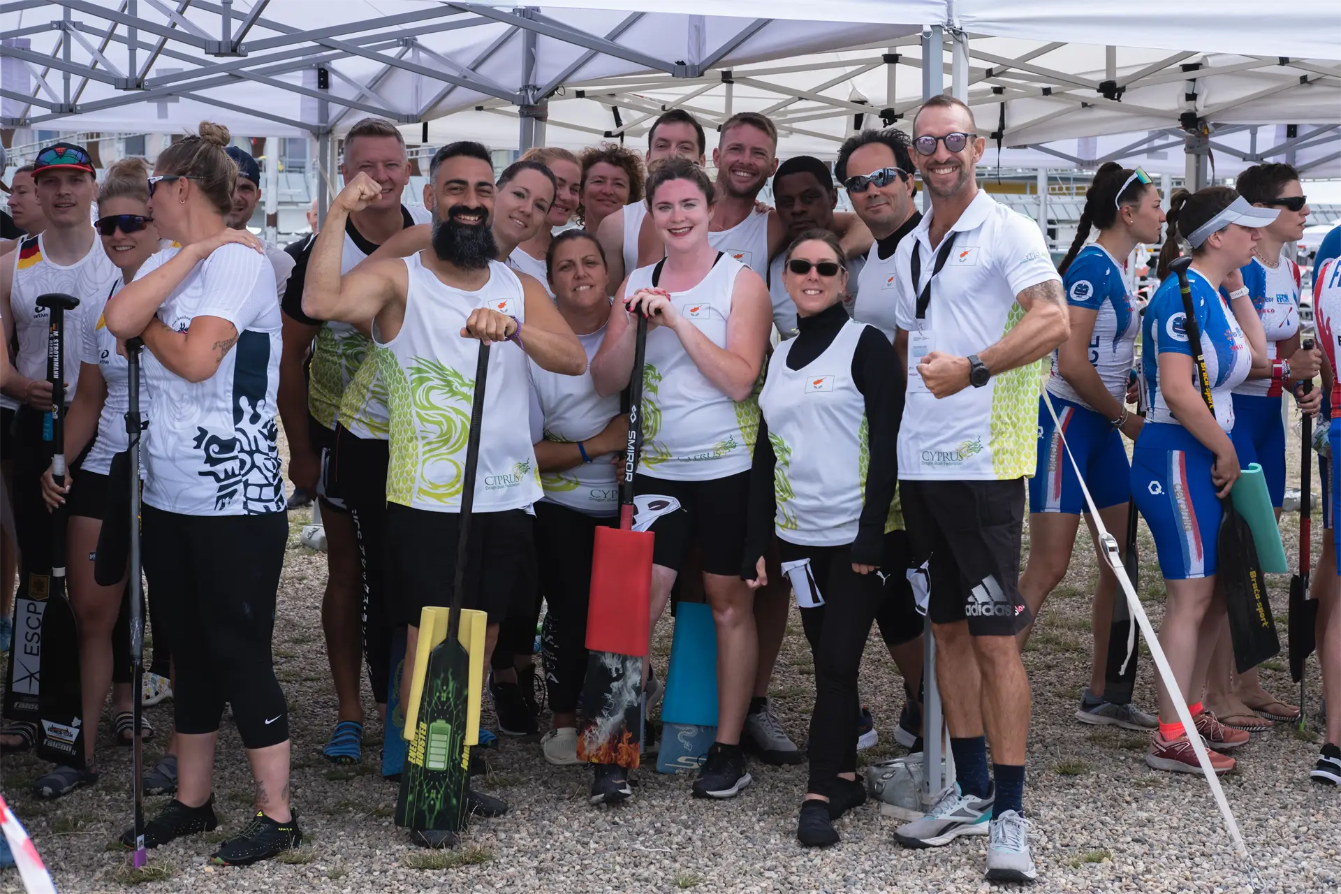 dragon boat cyprus national team group picture of premiers