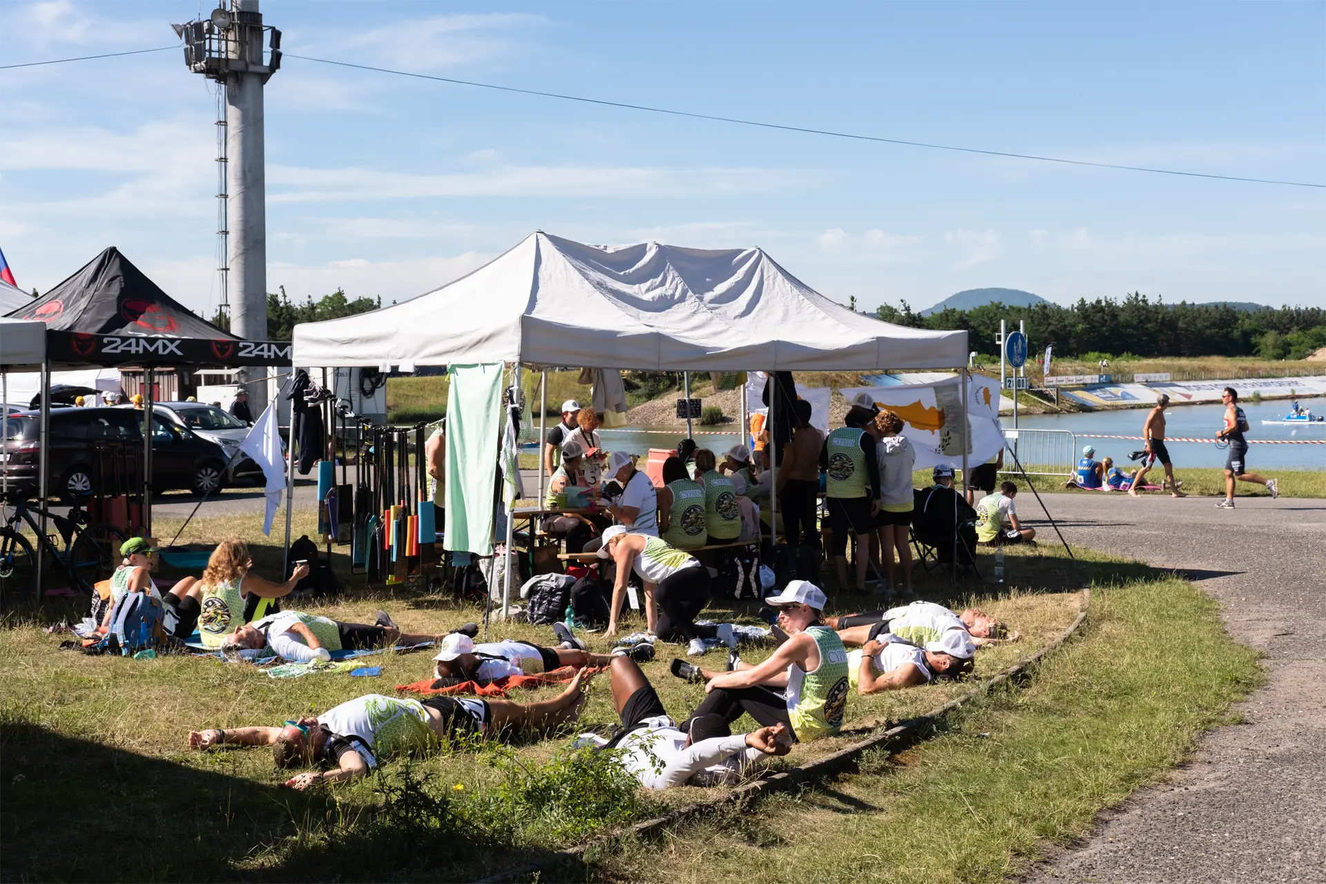 dragon boat cyprus national team relaxing