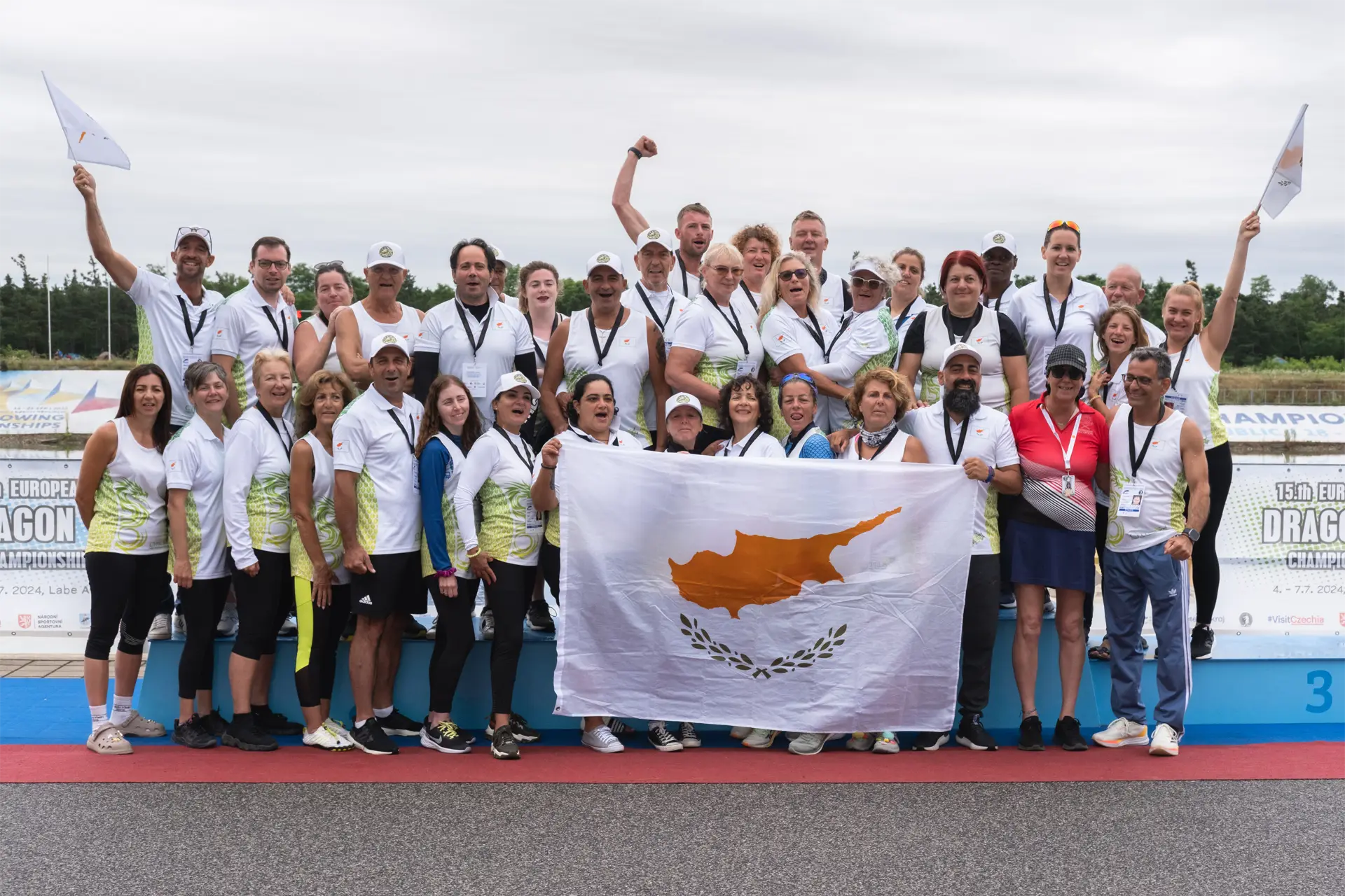 dragon boat cyprus national team group picture