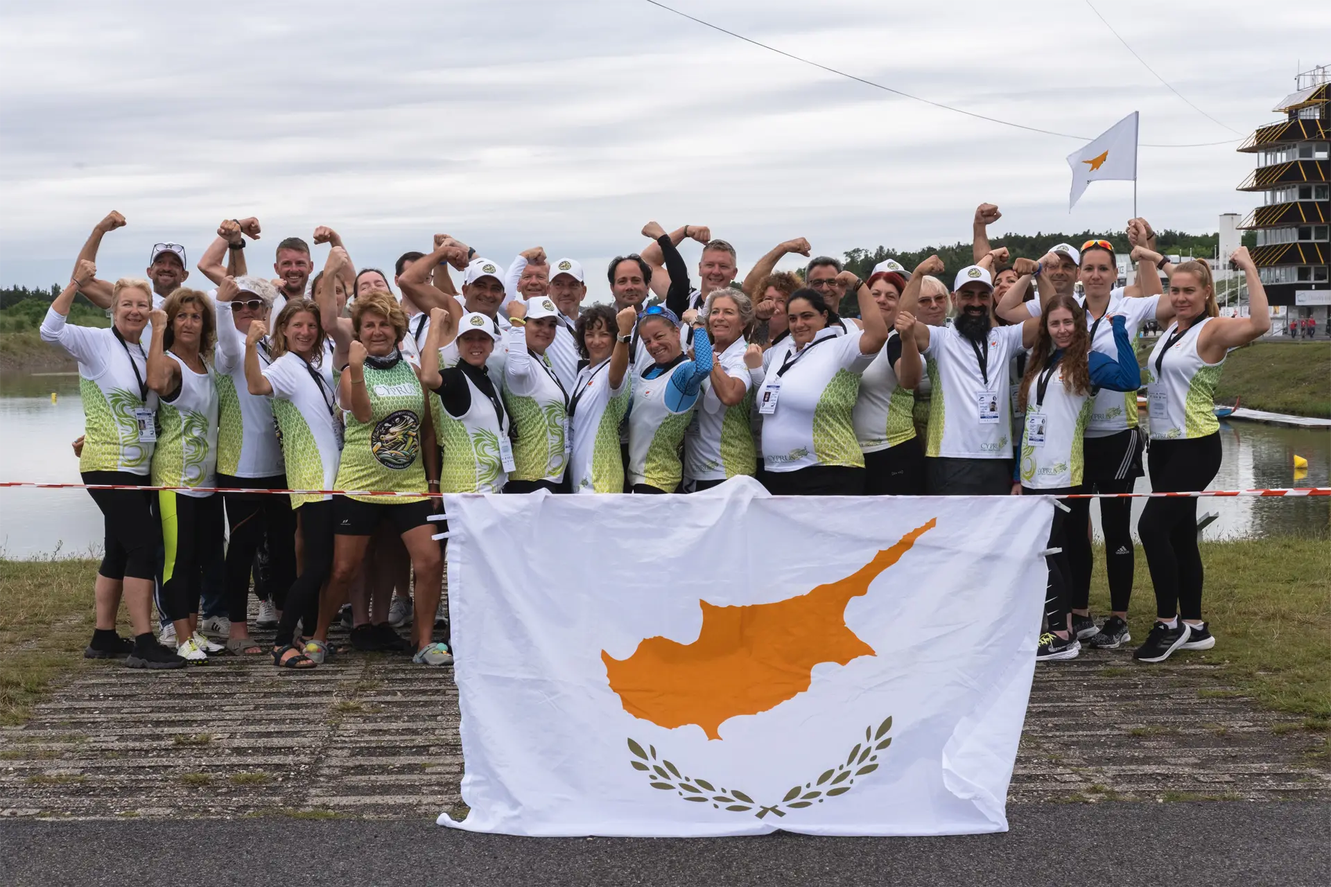 dragon boat cyprus national team group picture