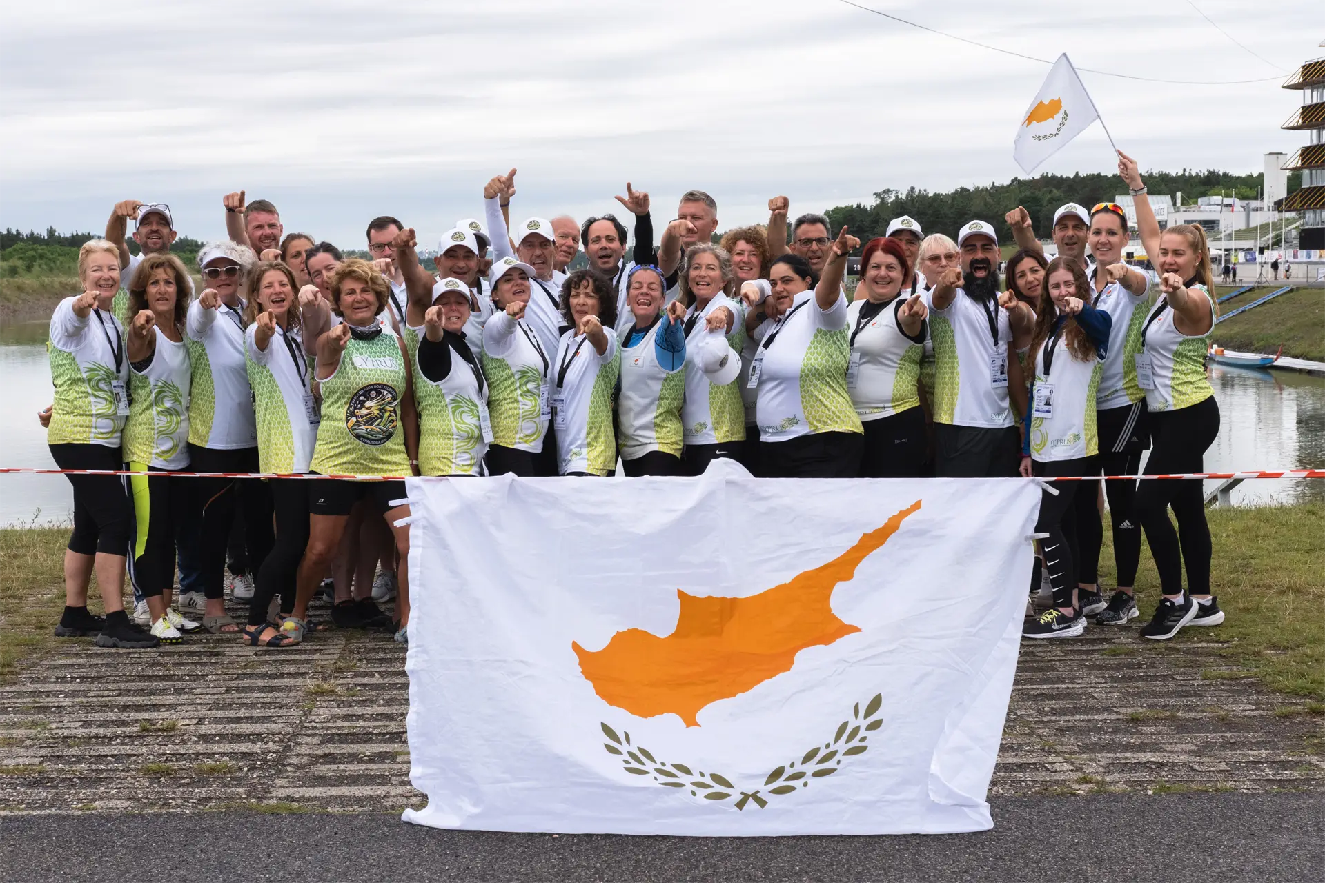 dragon boat cyprus national team group picture