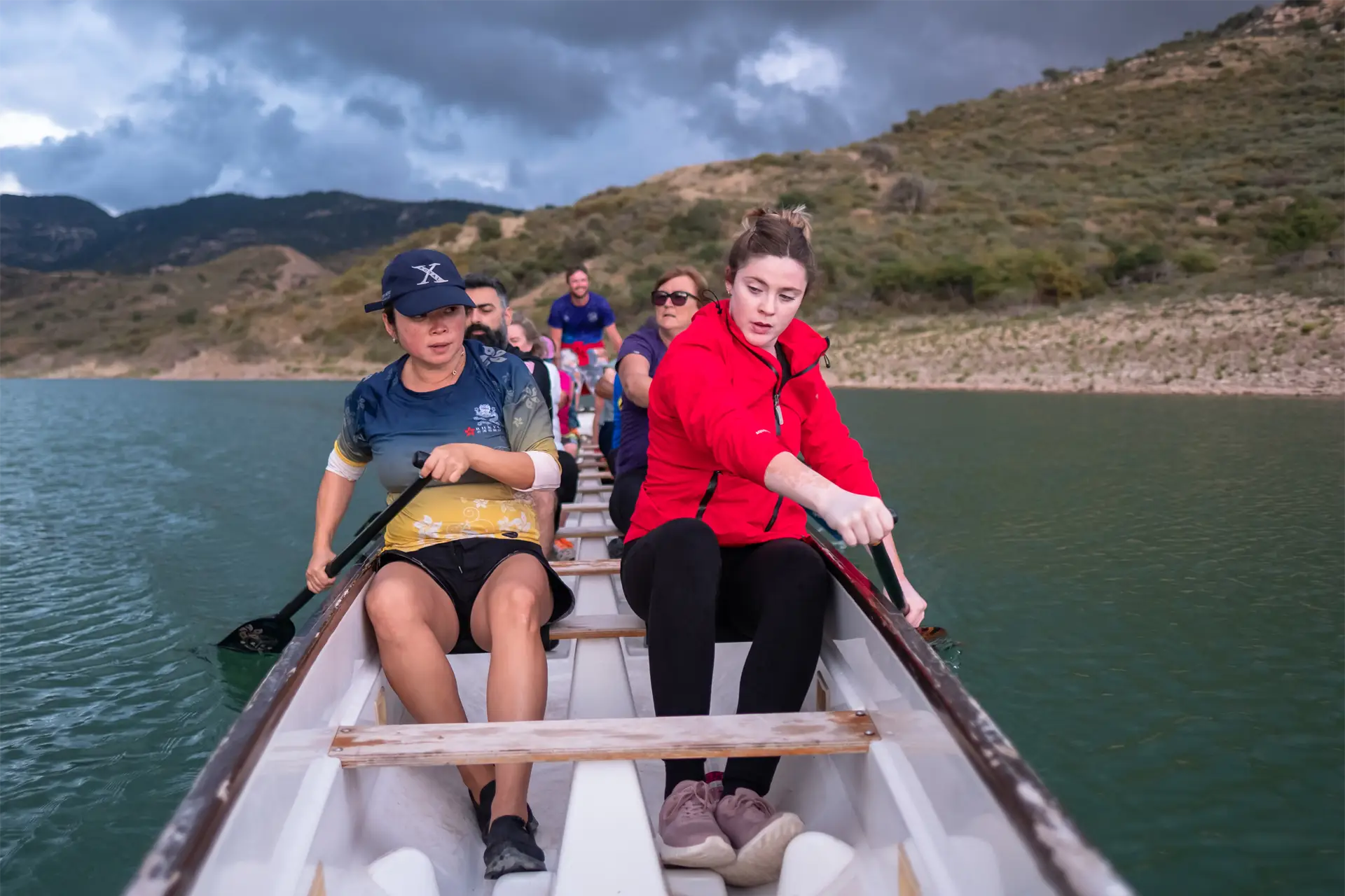 dragon boat cyprus sharks women front bench