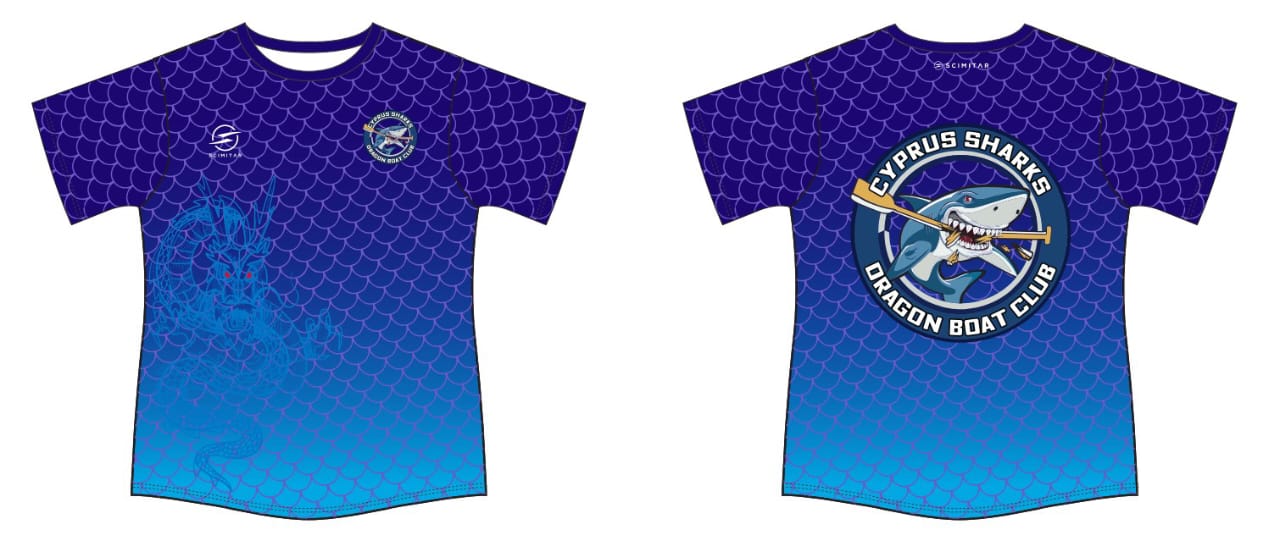 Blue Shirt from Dragon Boat Team Sharks