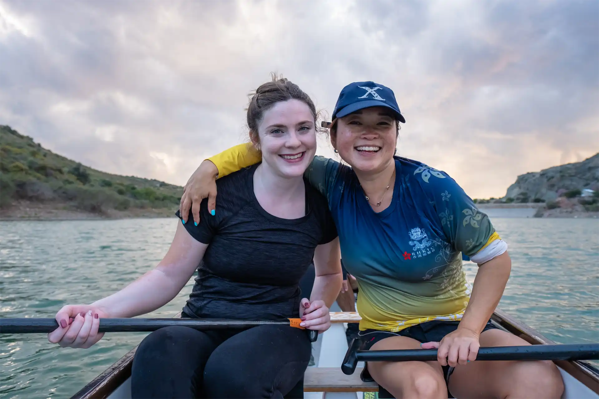 dragon boat cyprus sharks women front bench