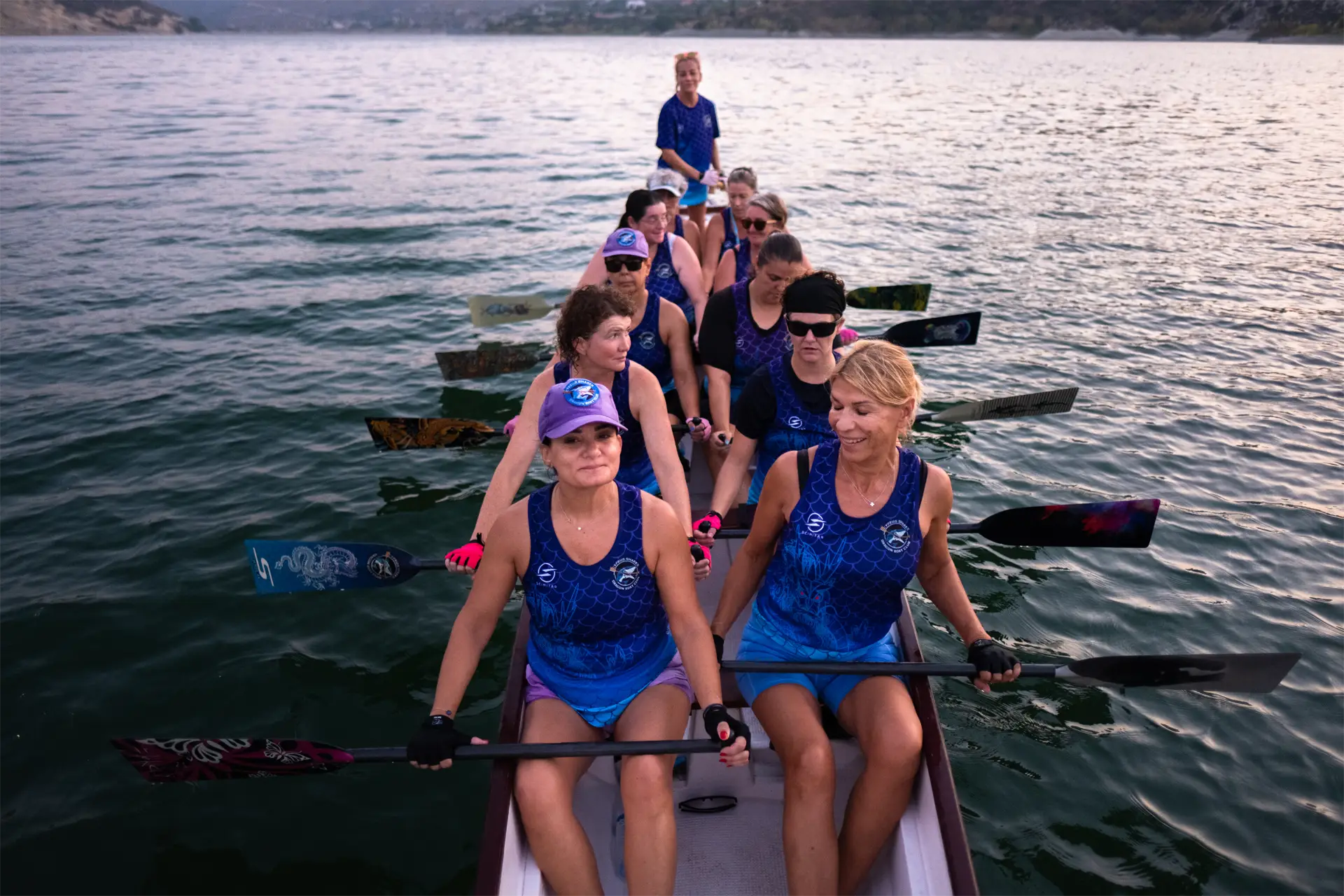 dragon boat cyprus sharks limassol women's boat