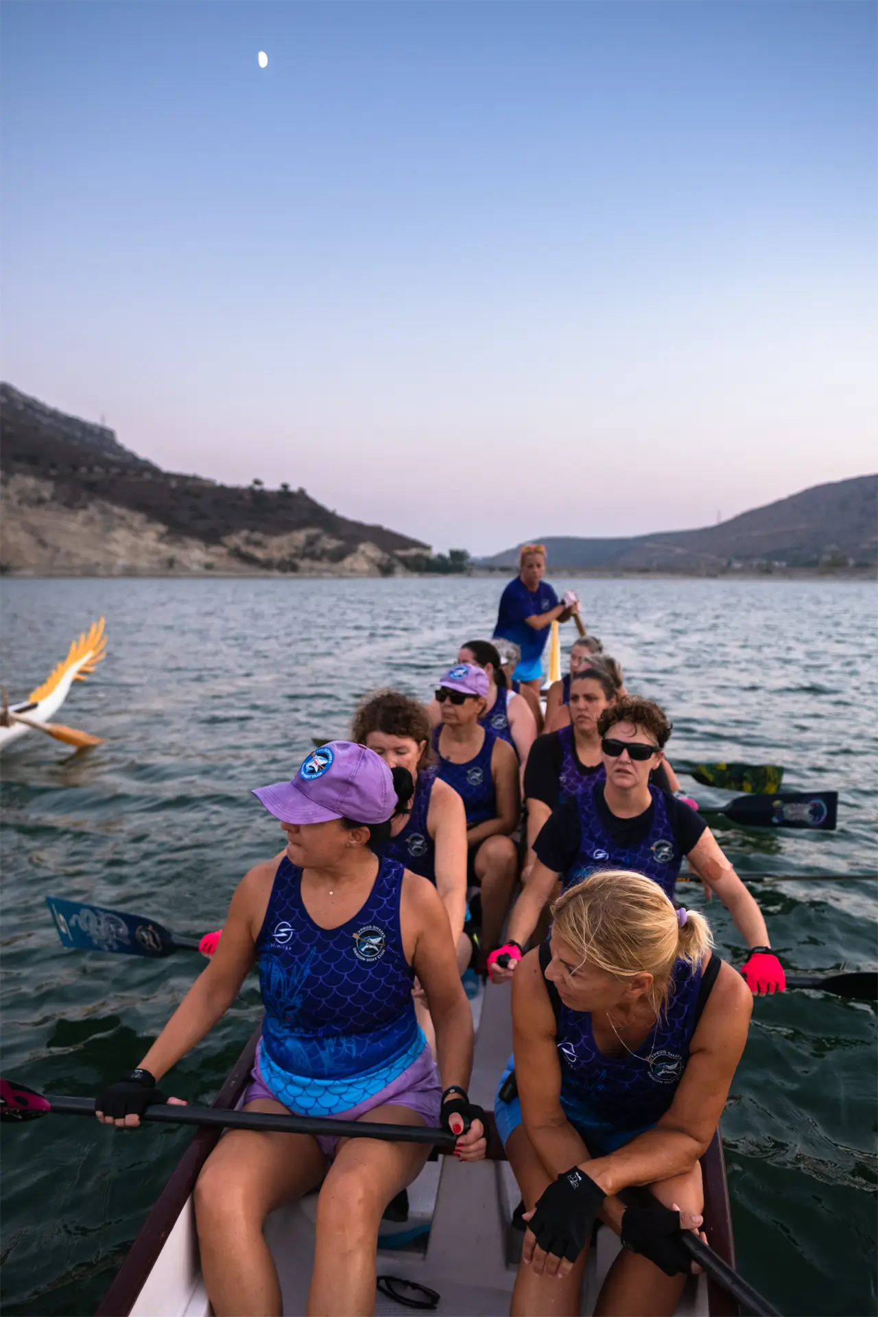 dragon boat cyprus sharks limassol women's boat break