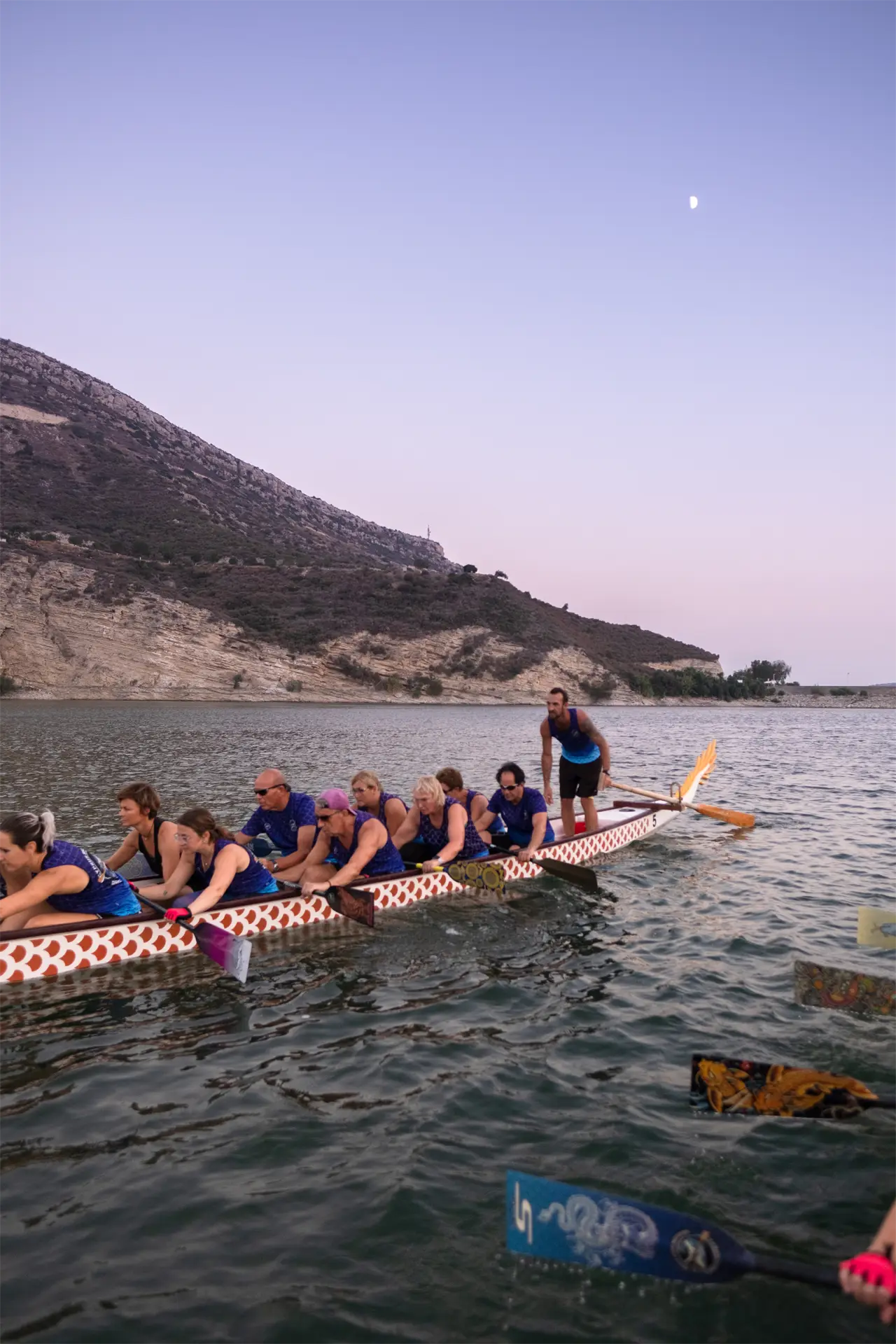 dragon boat cyprus sharks limassol paddling