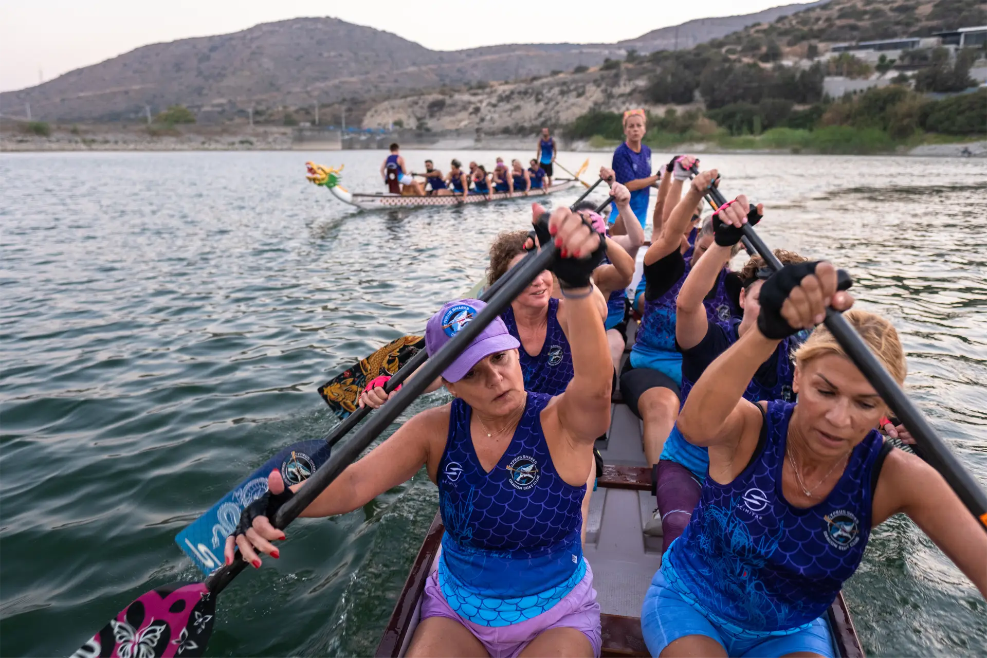 dragon boat cyprus sharks limassol paddling