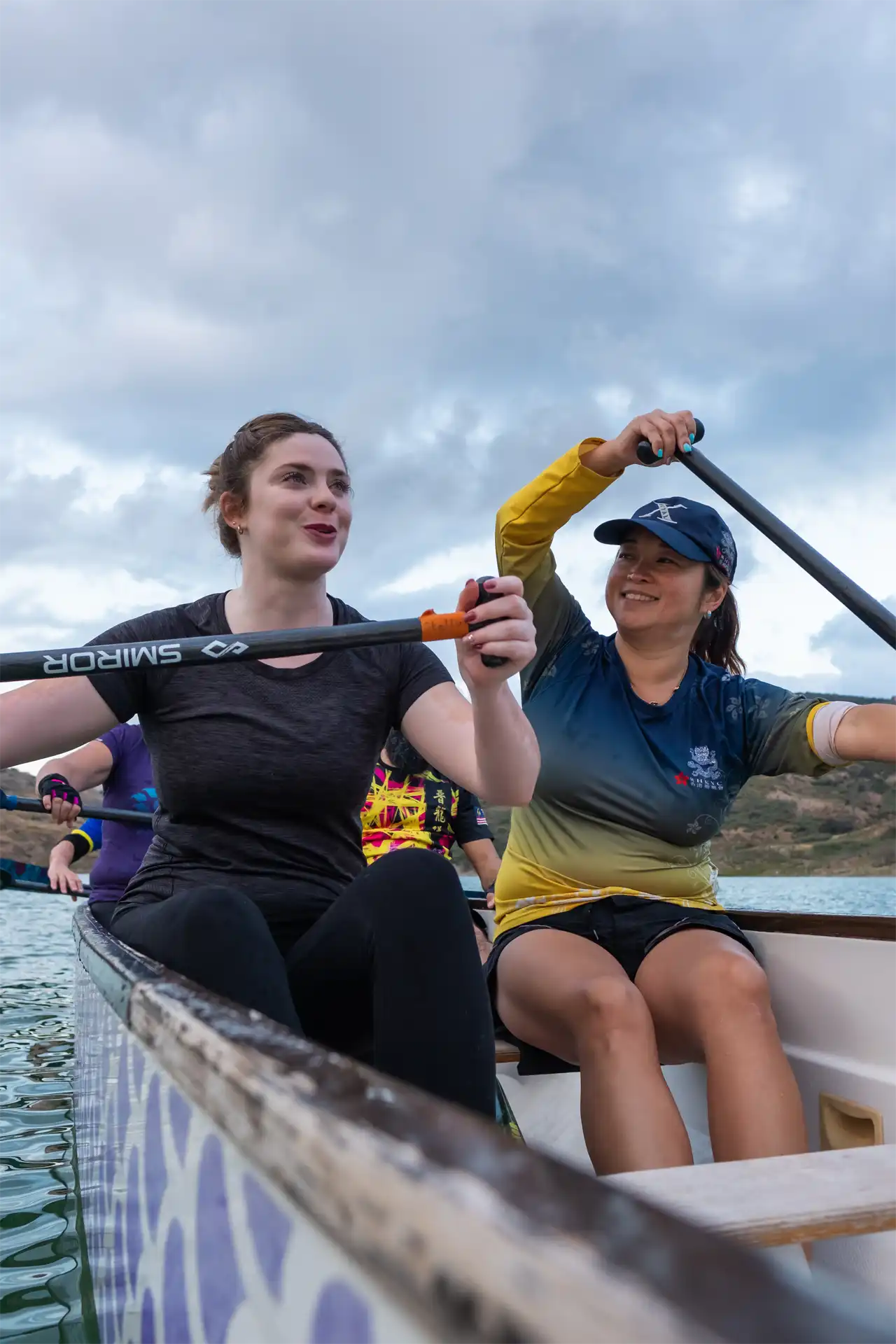 dragon boat cyprus sharks women front bench